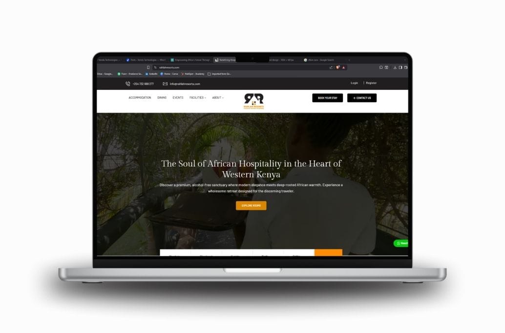 Hospitality web design – Rahlah Resorts