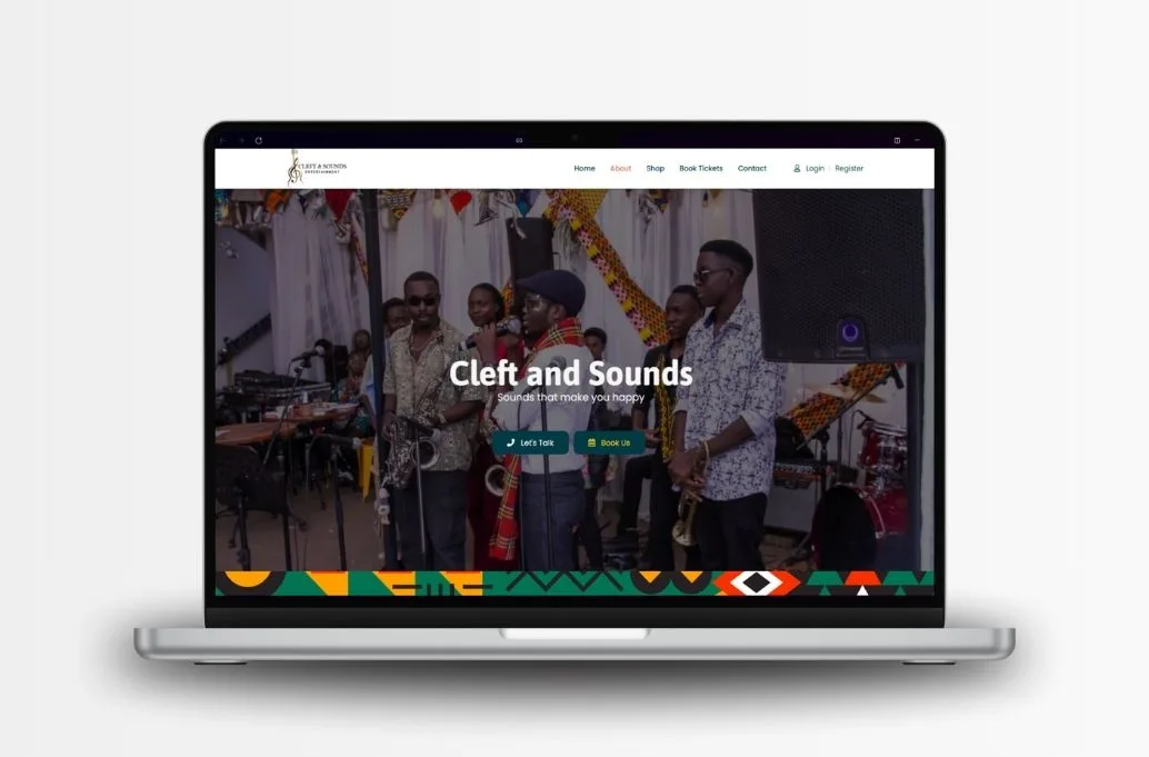 Event ticketing web design | Cleft and Sounds