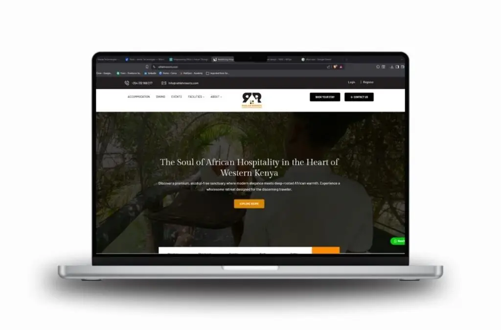 ralah resorts website design