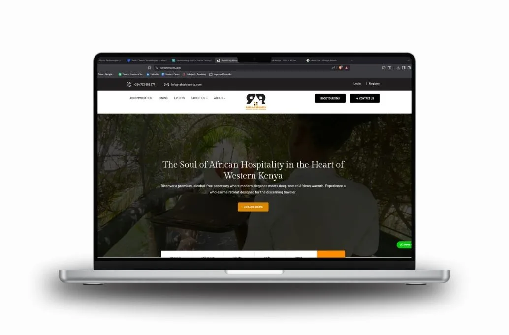 Hospitality web design – Rahlah Resorts