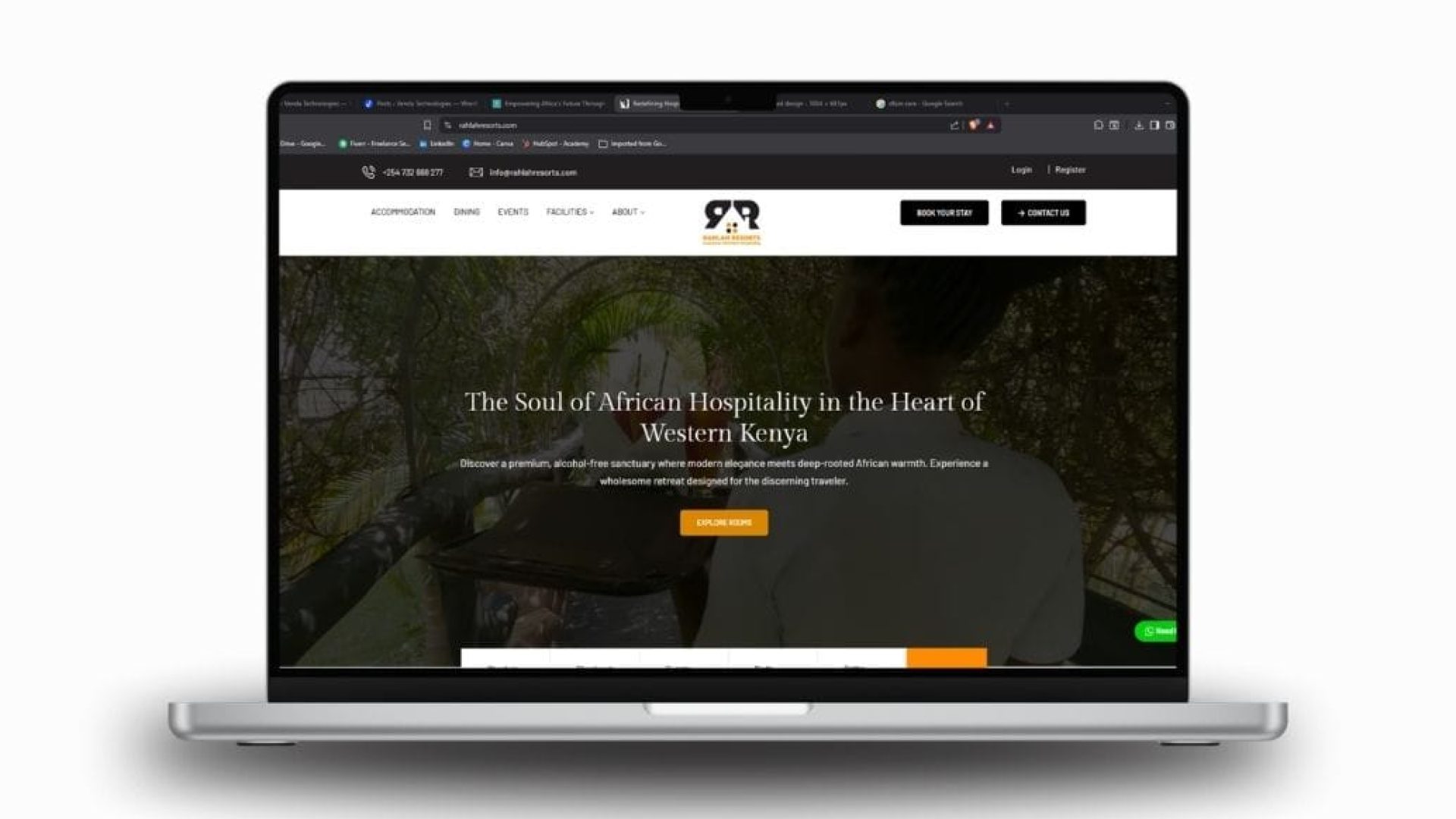 ralah resorts website design
