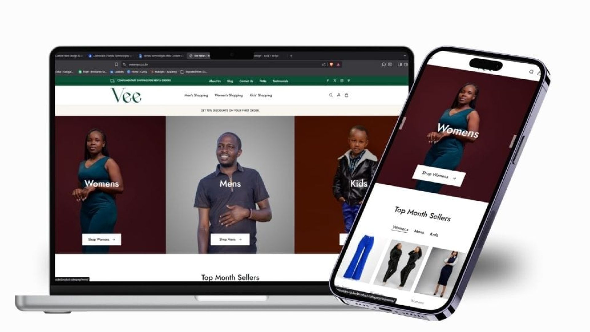 vee wears website